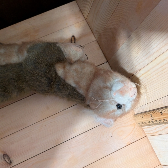 Hansa Brown Plush Ferret Toy preown - Picture 10 of 10